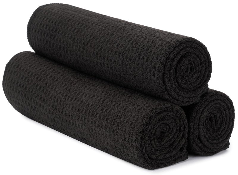 S&T INC. Microfiber Gym Towels, Yoga Towel for Home and Gym Bag, 16 Inch x 27 Inch, 3 Pack - Image 1
