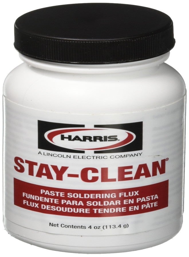 HARRIS SCPF4 Stay Clean Paste Soldering Flux, 4 oz. Jar - Image 1