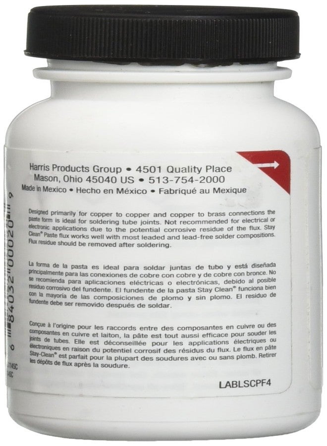 HARRIS SCPF4 Stay Clean Paste Soldering Flux, 4 oz. Jar - Image 2