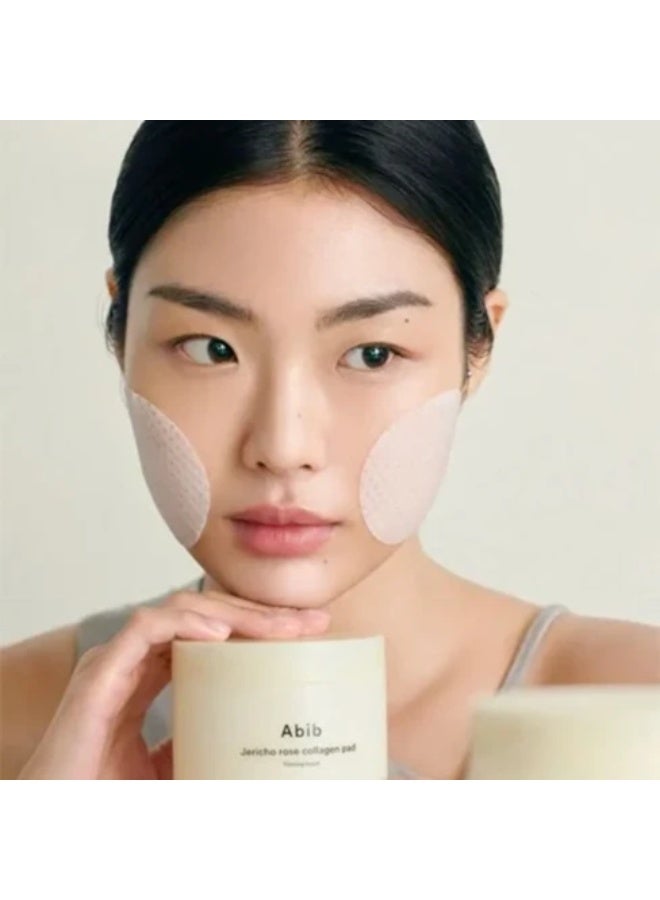 Abib Jericho Rose Collagen Pad Firming Touch 60 Pads Toner Pads with Collagen Extract Skin Hydration Beige - Image 2