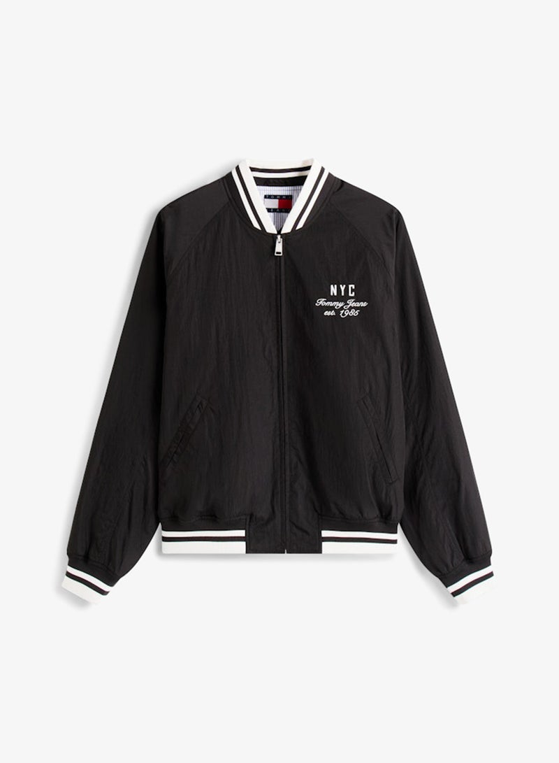 تومي جينز جاكيت منفوخ بسحاب طويل - Image 4