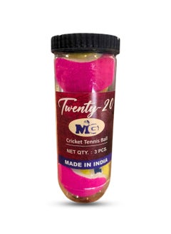 MG MG Cricket Tennis Balls 3pcs Jar  - Image 2