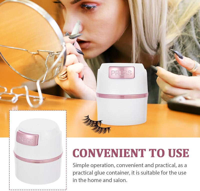 GANAZONO Eyelash Glue Storage Tank Sealed Eyelash Extension Jar White Powder Container for Professional Grafting and Preservation in Beauty Salons - Image 3