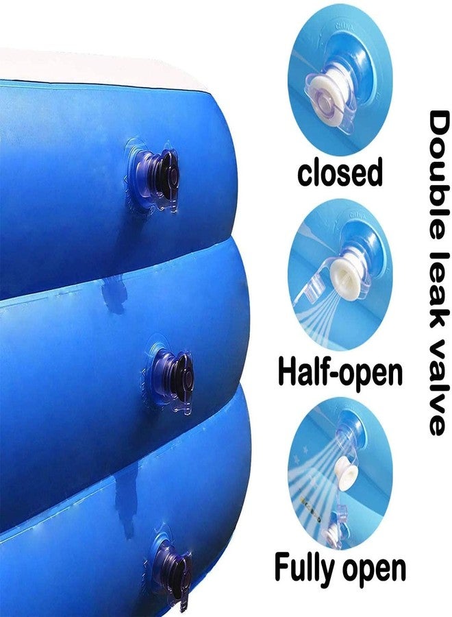 Vunexo 10Feet Swimming Pool, Inflatable Kiddie Pool, Family Lounge Pool for Kiddie, Kids, Adults, Toddlers, Infant for Ages 3+, Outdoor, Garden, Backyard, Summer Water Party with Pump - Image 4