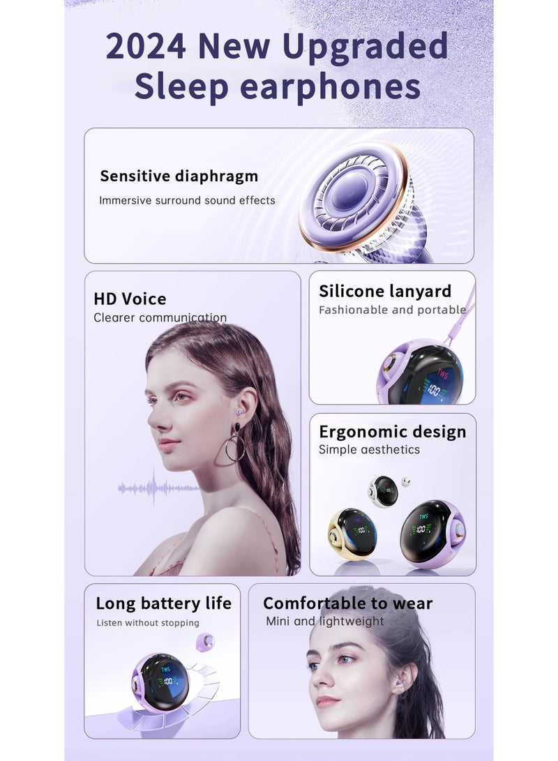 Wireless Sports Bluetooth Earphones Tws Dual Ear Invisible In Ear Sleep Mini Noise Cancelling Painless Call Earphones  - Image 3