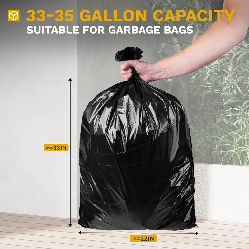 DWVO 38 Gallon Large Outdoor Trash Can, Waterproof Resin Hideaway Garbage Bin with Lid and Drip Tray, Outside Trash Bin for Porch, Backyard, Deck, Patio, Poolside, Easy to Clean, Taupe - Image 4