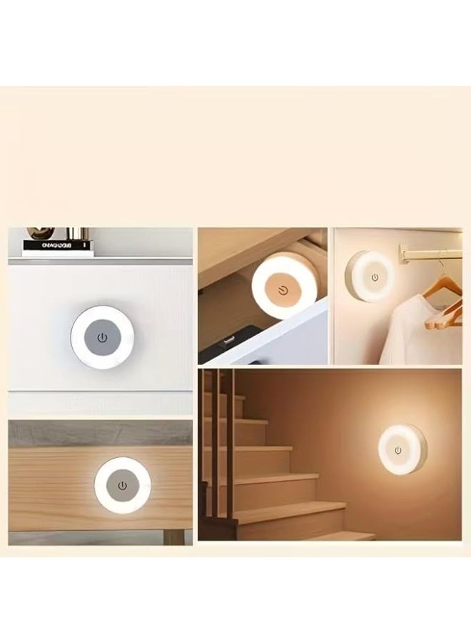 TrendSavy LED Rechargeable Night Light, Touch-Control Bedside Lamp with Magnetic Wall Mount, 3 Color Temperature Modes, Dimmable Wireless Wall Light for Bedroom, Hallway, Kitchen, Closet & Shoe Cabinet - Image 5