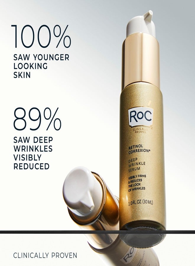 RoC Retinol Correxion Deep Wrinkle Retinol Face Serum with Ascorbic Acid, Daily Anti-Aging Skin Care Treatment for Fine Lines, Dark Spots, Acne Scars, 1 Ounce (Packaging May Vary) - Image 3