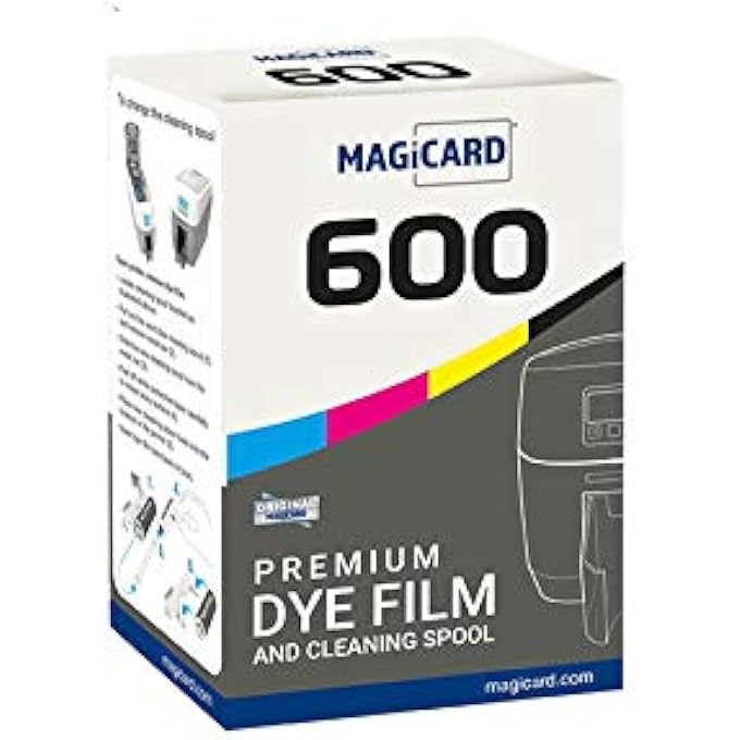 MAGICARD 600 MB300YMCKO COLOR RIBBON - YMCKO - 300 PRINTS WITH SOFTWARE DEMO CARD - Image 1