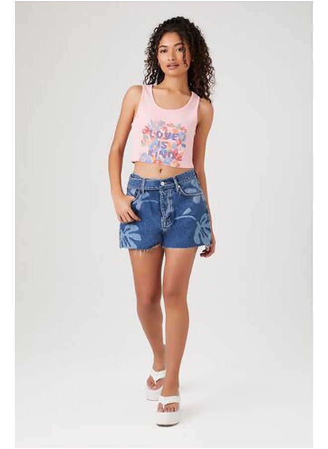 FOREVER 21 - Ribbed Love Is Kind Tank Top - Image 1