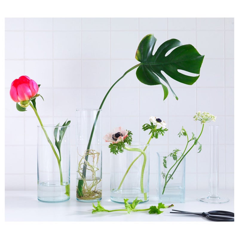Baitique Vase Set of 3, Clear Glass - Image 2