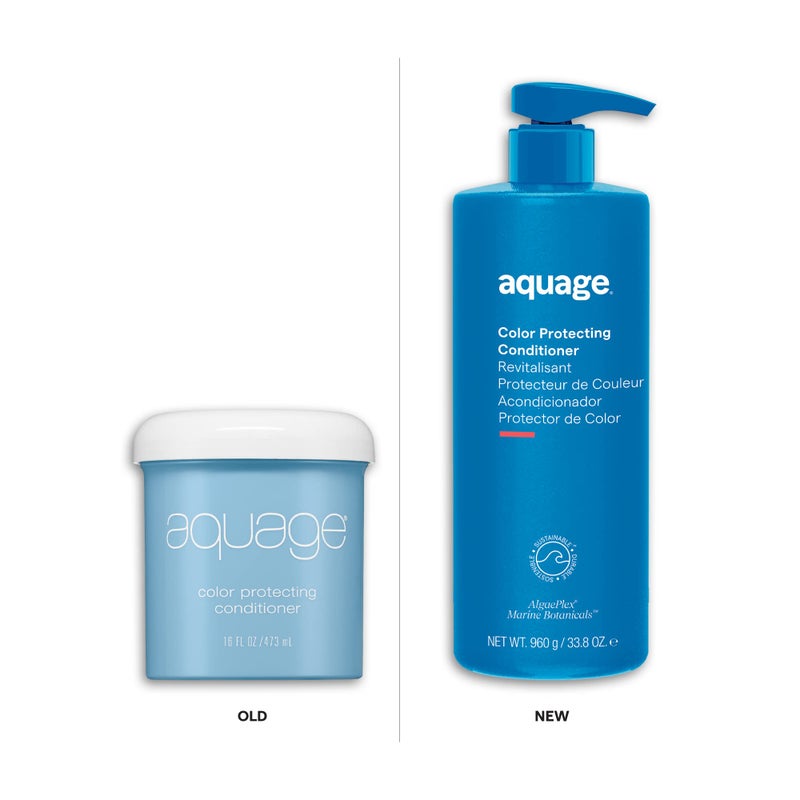 Aquage Color Protecting Conditioner, Deep-Penetrating Moisturizer Seals in Haircolor, Infused with Nutrient-Rich Sea Botanicals, Restores Hair and Adds Shine, 33.8 oz. - Image 2