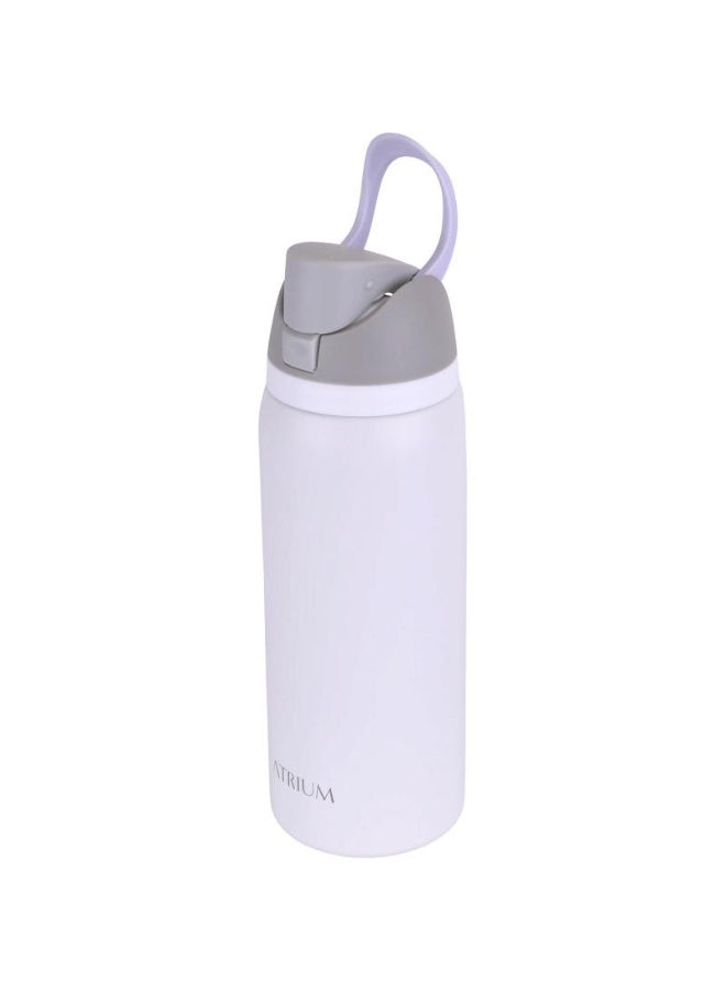 Atrium Tumbler Stainless Steel Water Bottle with Straw and Push-Button Lid with Lock Cold 950 ml Pastel Grey - Image 4