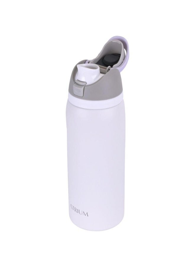 Atrium Tumbler Stainless Steel Water Bottle with Straw and Push-Button Lid with Lock Cold 950 ml Pastel Grey - Image 2