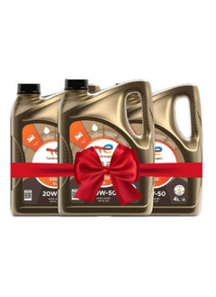 TotalEnergies Pack Of 3  QUARTZ 5000 SL 20W- 50 - 4 Liters 