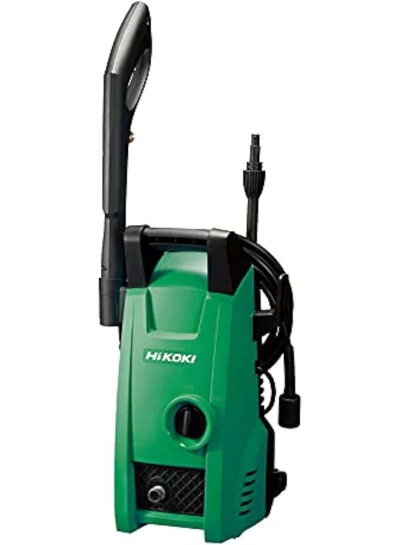Hikoki غسالة ضغط عالي 100 بار | 1400 واط غسالة كهربائية محمولة | غسالة سيارات خفيفة الوزن 5.4 كجم لتنظيف المنزل والدراجات والفناء والهواء الطلق – آلة رش مدمجة (قابس إماراتي) - Image 1