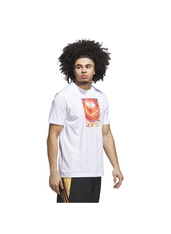 Adidas Spotlight Tee 2 White Basketball T-Shirts For Men S - Image 4