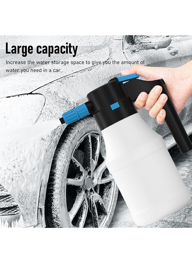 X Spring Electric Pressurized Foam Sprayer, Adjustable Foam Output, Cordless Car Wash Sprayer, 1.8L Usb Rechargeable Foam Cannon, Ideal For Car Detailing And Garden Watering - Image 2