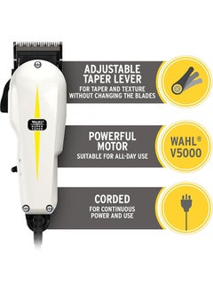 WAHL WAHL 8467-100, Super Taper Professional Wired Hair Clipper, white  - Image 4