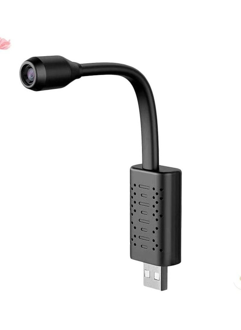 Generic USB Camera Portable Wifi Camera Mini Wireless USB IP Camera Flexible 360 Degree Video Motion Detection Camera (Black) Electronics Small Wireless Camera  - Image 2