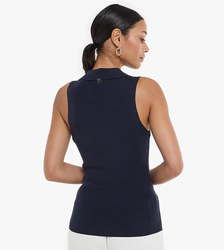 بي سي بي جي BCBG Flat Knit Basic Top