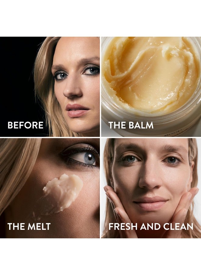 Goop Beauty Cleansing Balm Makeup Remover & Facial Cleanser For Sensitive Skin Saffron Extract Vitamin E & Biofermented Cleansing Microspheres Removes Dirt Pollution & Sunscreen 3.4 Fl Oz - Image 4