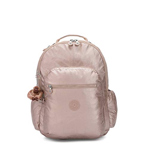 KIPLING KIPLING حقيبة ظهر كيبلينغ سيول الكبيرة المعدنية 15 بوصة للابتوب كواتز المعدنية - Image 1