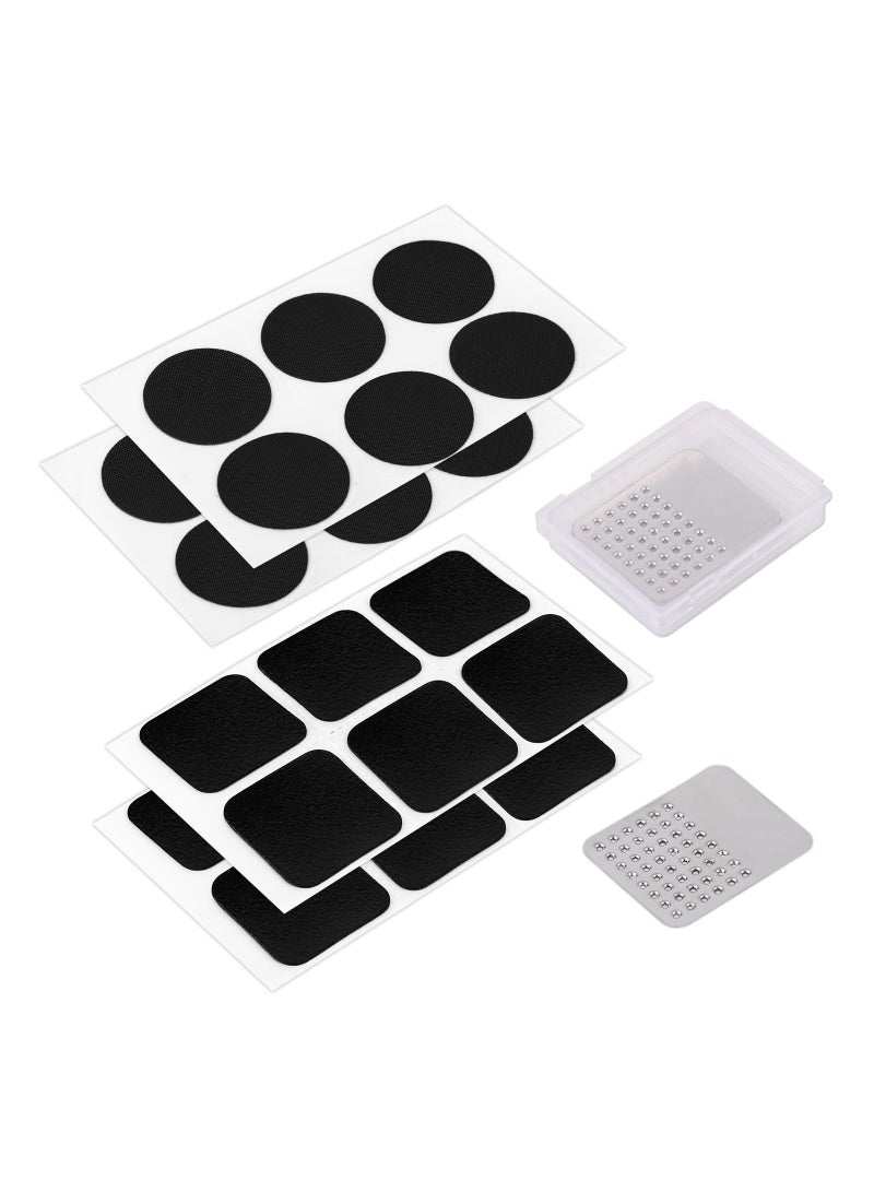 SYOSI Puncture Bike Tire Repair Kit, 24pcs Tire Patches and 2pcs Metal Rasps, Bicycle Tire Repair Kit, Practical Bike Tire Patch Kit Road Bike Tire Patch Tool Easy & Quick Repair for Bicycles(26pcs ) - Image 3