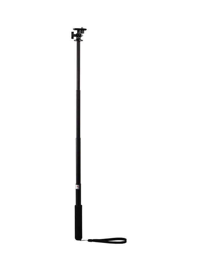NIBEMINENT Portable Aluminum Alloy Telescopic Action Camera Selfie Stick Monopod Black  - Image 5