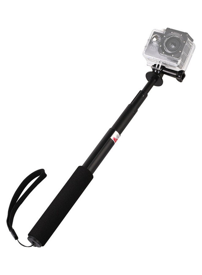 NIBEMINENT Portable Aluminum Alloy Telescopic Action Camera Selfie Stick Monopod Black  - Image 3