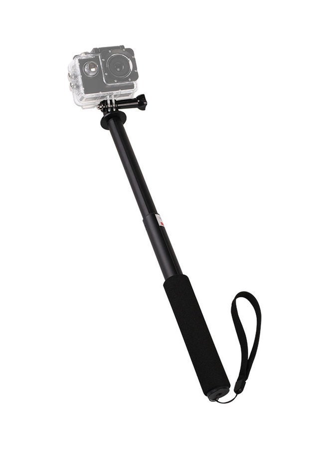 NIBEMINENT Portable Aluminum Alloy Telescopic Action Camera Selfie Stick Monopod Black  - Image 4
