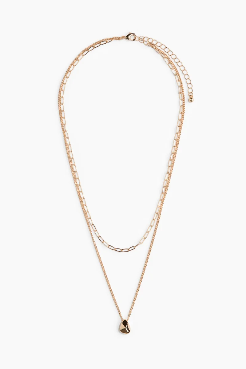 H&M Two-strand pendant necklace