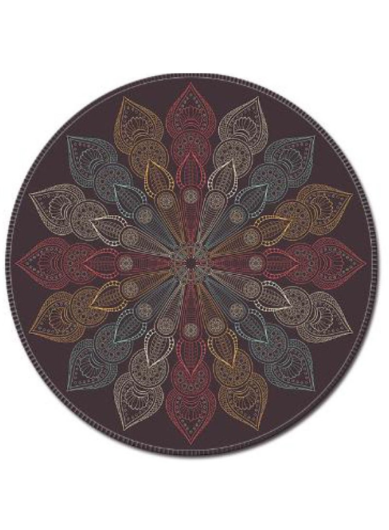 وسادة ماوس دائرية ثلاثية الأبعاد من المطاط غير قابلة للانزلاق - Image 1