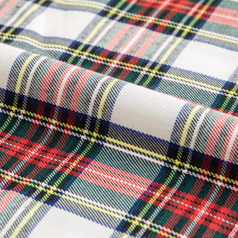 AQOTHES Pack of 2 Christmas Plaid Decorative Throw Pillow Covers Scottish Tartan Cushion Case for Farmhouse Home Holiday Decor Red and White  24 x 24 Inches - Image 5