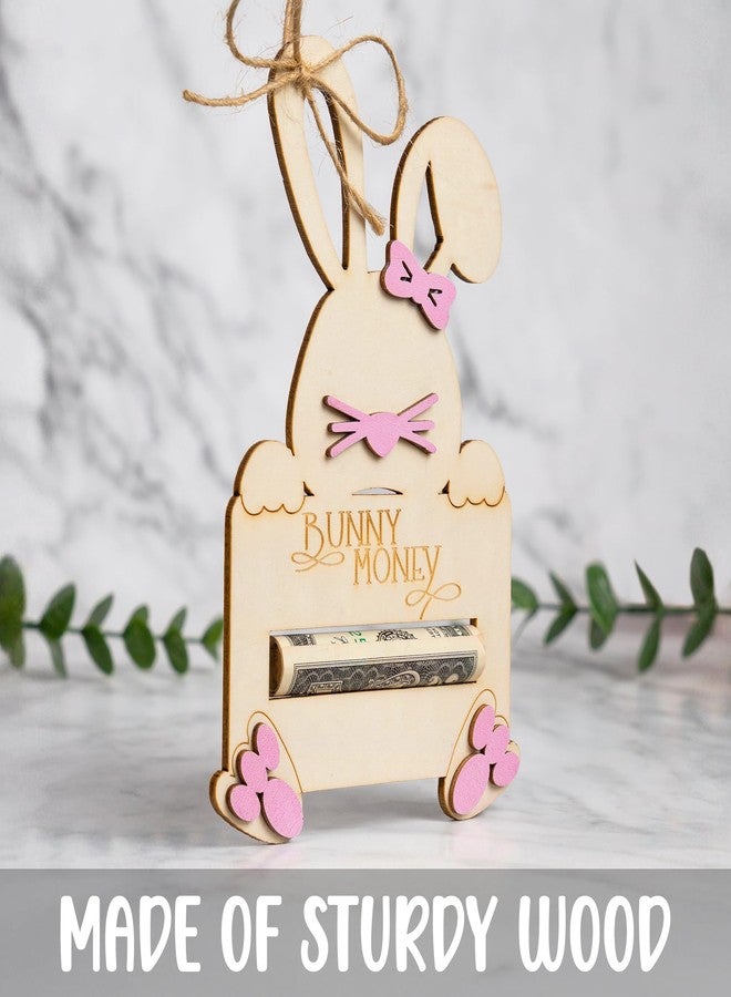 DINIZON Easter Bunny Money Holder For Cash Gift, Easter Basket Stuffers Gift Card Cash Holder Tag Gifts For Teens, Toddler, Kids, Gifts For Baby Boy, Girl, Grandchildren, Basket Decorations - Image 5