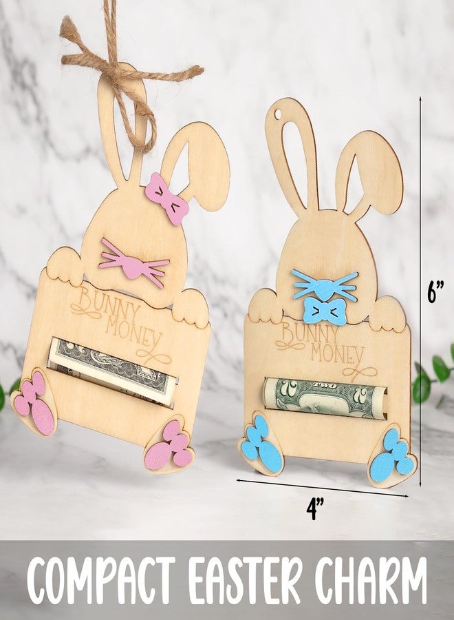 DINIZON Easter Bunny Money Holder For Cash Gift, Easter Basket Stuffers Gift Card Cash Holder Tag Gifts For Teens, Toddler, Kids, Gifts For Baby Boy, Girl, Grandchildren, Basket Decorations - Image 4