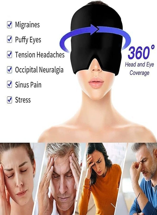 ZTOCOZ Migraine Relief Cap, Cold Therapy Headache Relief Hat/Ice Head Wrap/Ice Pack Mask, Cold Compress Headache Relief Cap for Tension, Sinus & Stress - Image 5