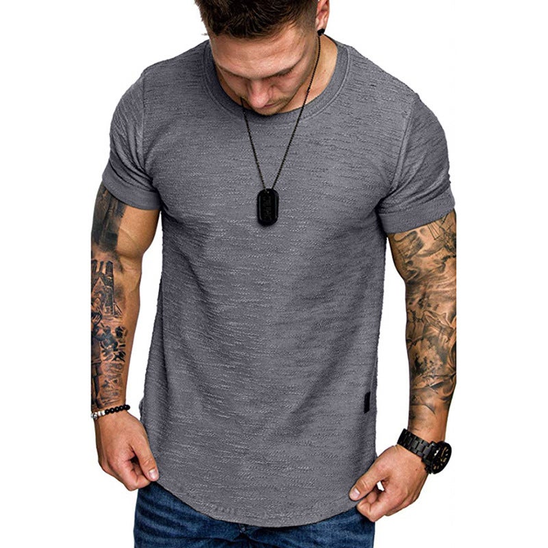 T-Shirt Men'S Short-Sleeved T-Shirt Casual Sports T-Shirt Men'S Loose Casual Base Shirt Top - Image 3