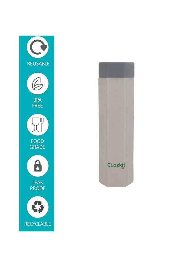 Clazkit Plastic Hexagon Shaped Water Bottle| Office Bottle | Gym Home Kitchen Travel Hiking Treking Set Of 3 1 Litre, Multicolor - Image 5