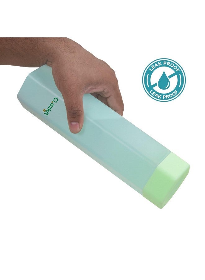 Clazkit Plastic Hexagon Shaped Water Bottle| Office Bottle | Gym Home Kitchen Travel Hiking Treking Set Of 3 1 Litre, Multicolor - Image 3