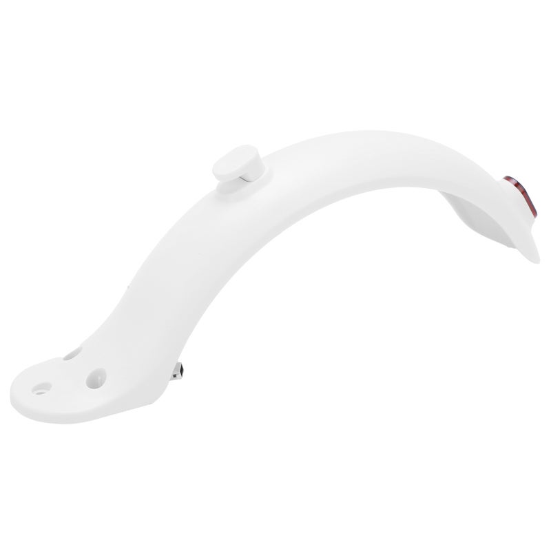 Electric Scooter Rear Fender: White High-strength ABS PC Material - Waterproof High-brightness Taillight, Easy Installation for M365 Electric Scooter Maintenance & Safety - Image 2