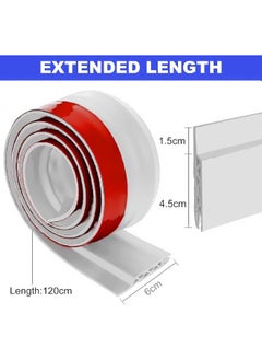 AlsayedP AlsayedP Door Draft stopper, Bottom Seal for Exterior & Interior Doors Blocker for Insects Dust Noise and weather Stripping 2”W x 39”L  - Image 2