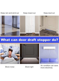 AlsayedP AlsayedP Door Draft stopper, Bottom Seal for Exterior & Interior Doors Blocker for Insects Dust Noise and weather Stripping 2”W x 39”L  - Image 5