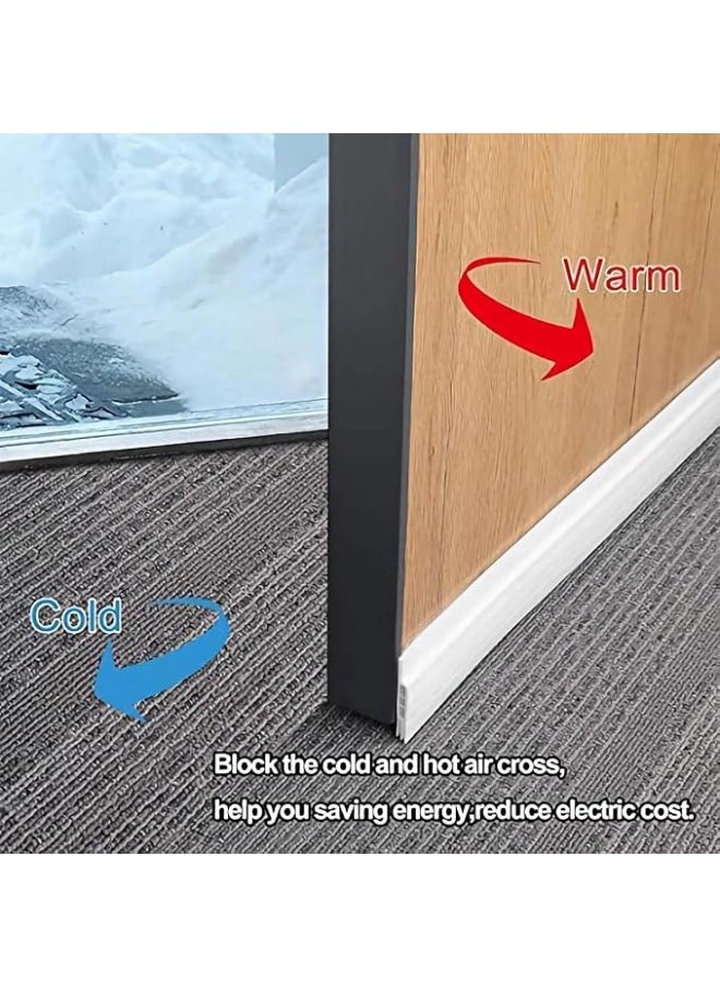 AlsayedP - AlsayedP Door Draft stopper, Bottom Seal for Exterior & Interior Doors Blocker for Insects Dust Noise and weather Stripping 2”W x 39”L - Image 1