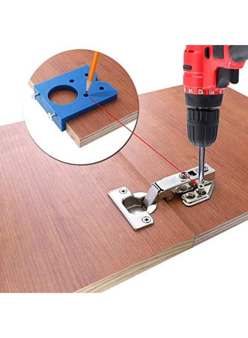 Luckam Door Hinge Template, 35mm Concealed Hinge Boring Jig Wood Furniture Door Cabinets Hinge Installation Tool Hinge Hole Drilling Tool - Image 2
