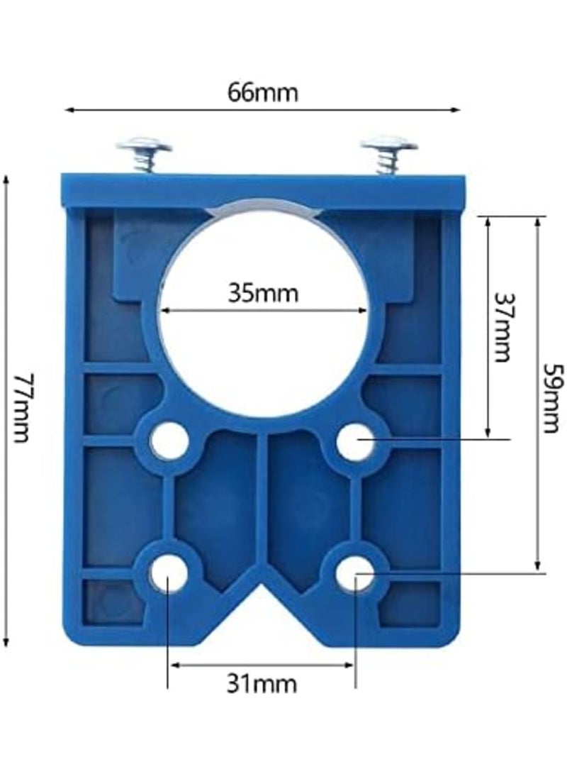 Luckam Door Hinge Template, 35mm Concealed Hinge Boring Jig Wood Furniture Door Cabinets Hinge Installation Tool Hinge Hole Drilling Tool - Image 4