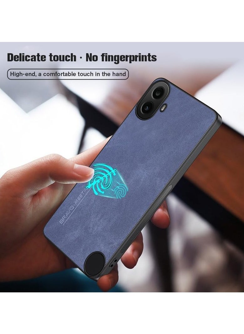 General - Fibre Skin Feeling Leather Case for Nothing CMF Phone 1 (2024),TPU Soft Frame Camera Protect,Shockproof and Drop-Proof Cell Phone Case for CMF Phone 1 - Image 1