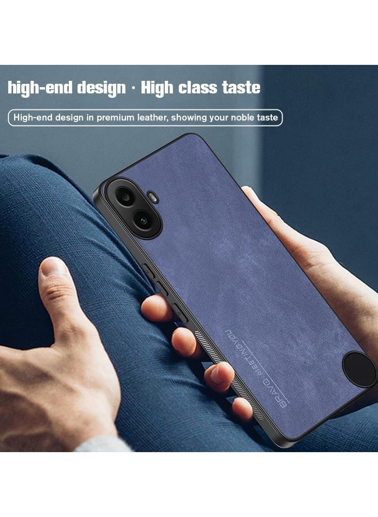 General - Fibre Skin Feeling Leather Case for Nothing CMF Phone 1 (2024),TPU Soft Frame Camera Protect,Shockproof and Drop-Proof Cell Phone Case for CMF Phone 1 - Image 1