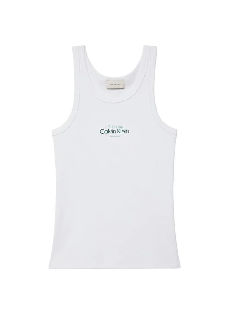 Calvin Klein Jeans  Ribbed Tank Top for Women | Best Price UAE