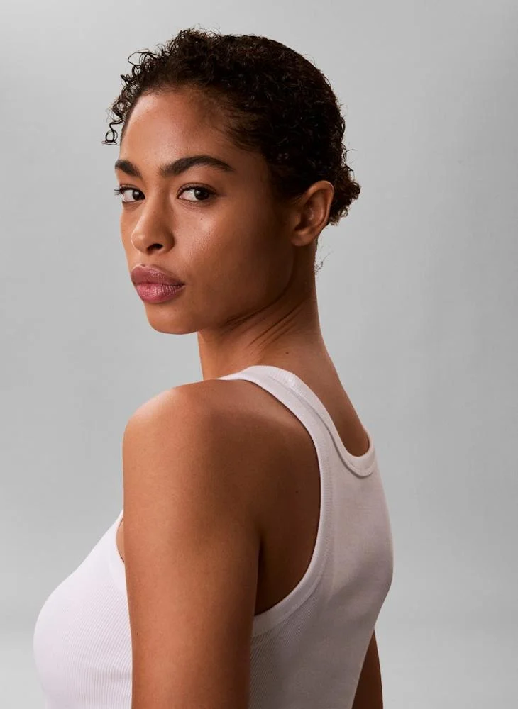 Calvin Klein Jeans  Ribbed Tank Top for Women | Best Price UAE